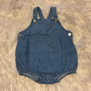 Denim overall summer shorts